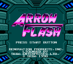 Arrow Flash Title Screen